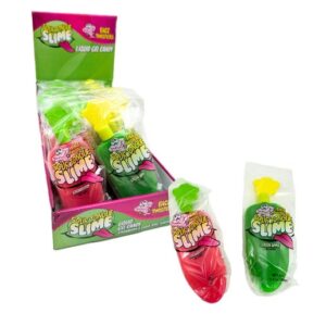 Face Twisters Sour Tongue Slime Gel Candy Strawbery Apple 24ct